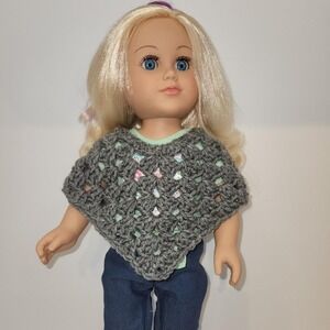 Crochet Poncho for 18" doll - American Girl, My Life, Our Generation